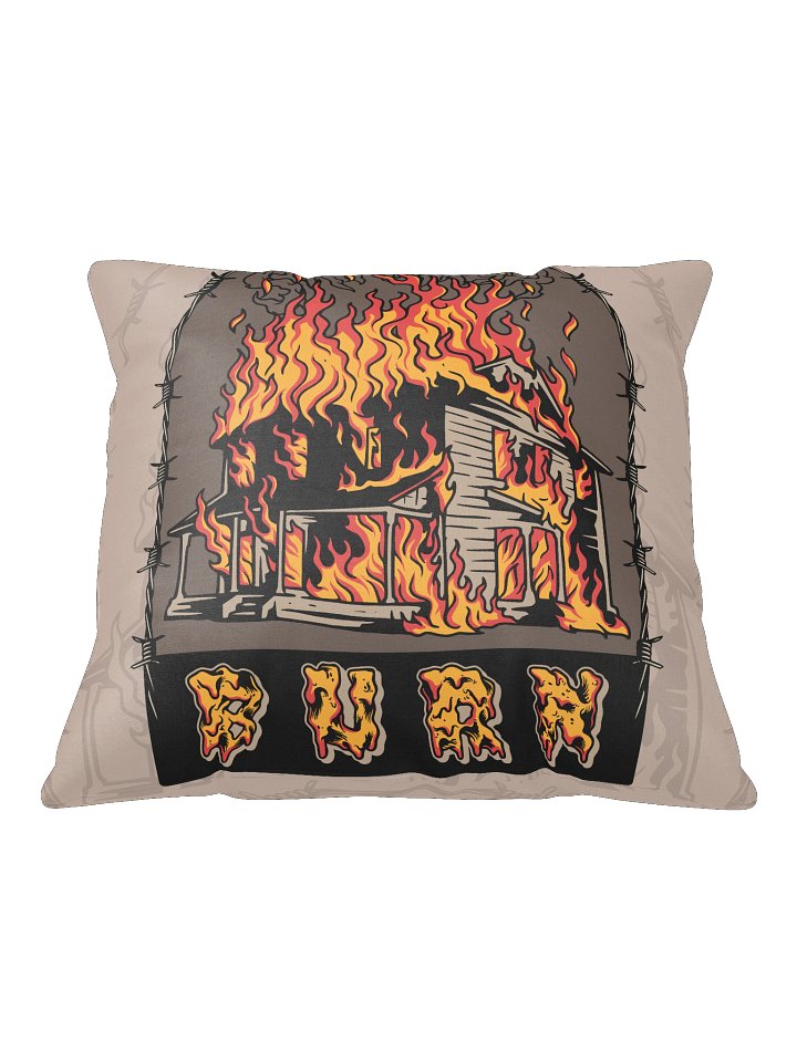 BURN Throw Pillow product image (1)