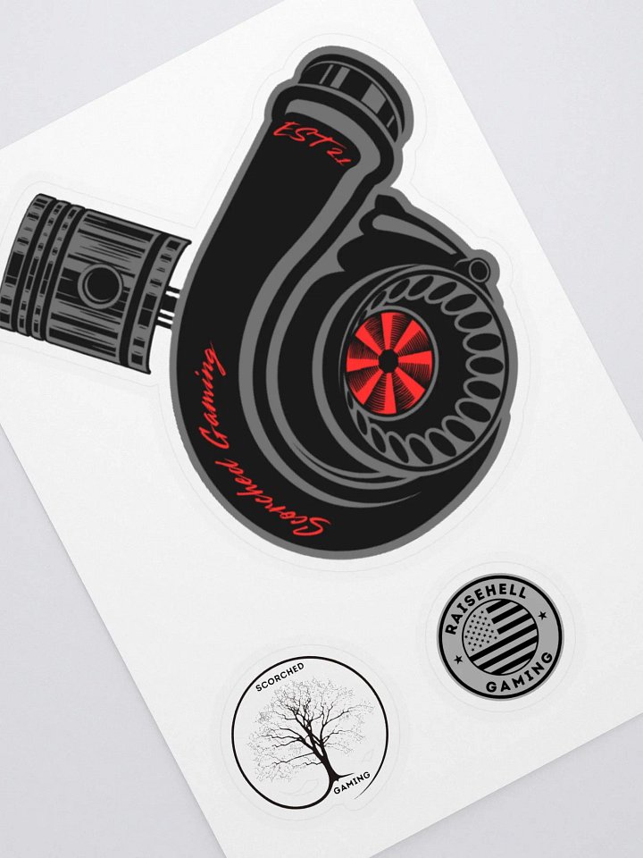 RaiseHellGaming Scorched Gaming Sticker Bundle product image (2)