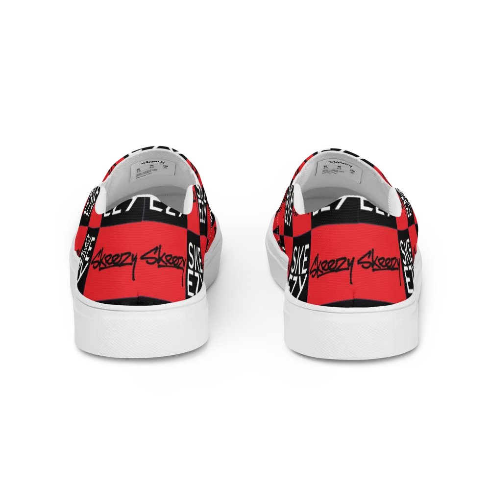 Checkered Skeezy Slip-Ons BLK/RED (Men's) product image (3)