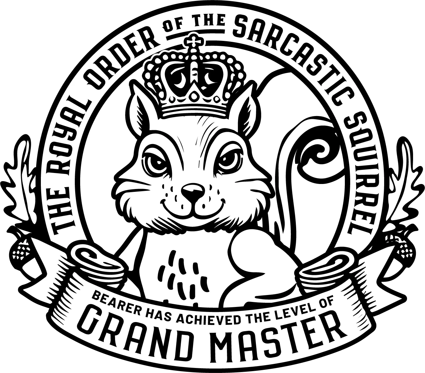 Sarcastic Squirrel Grand Master Tee product image (6)