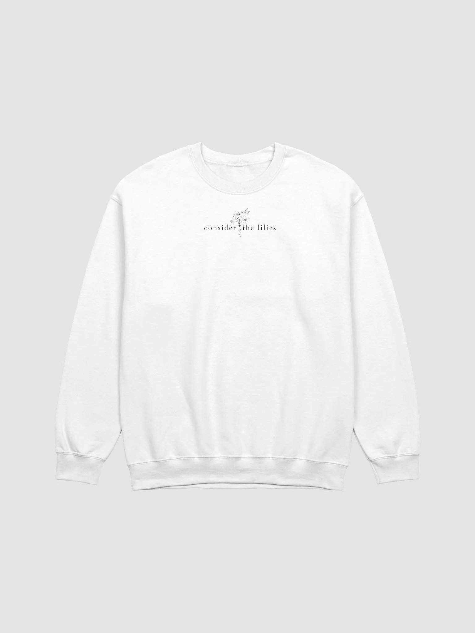 Consider the Lilies Black Print Sweatshirt product image (1)