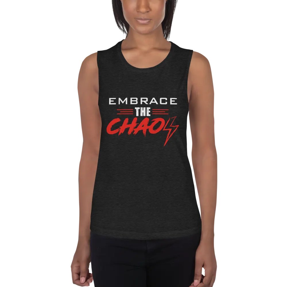 Women's Embrace the Chaos v2 Tank (Red/White) product image (1)