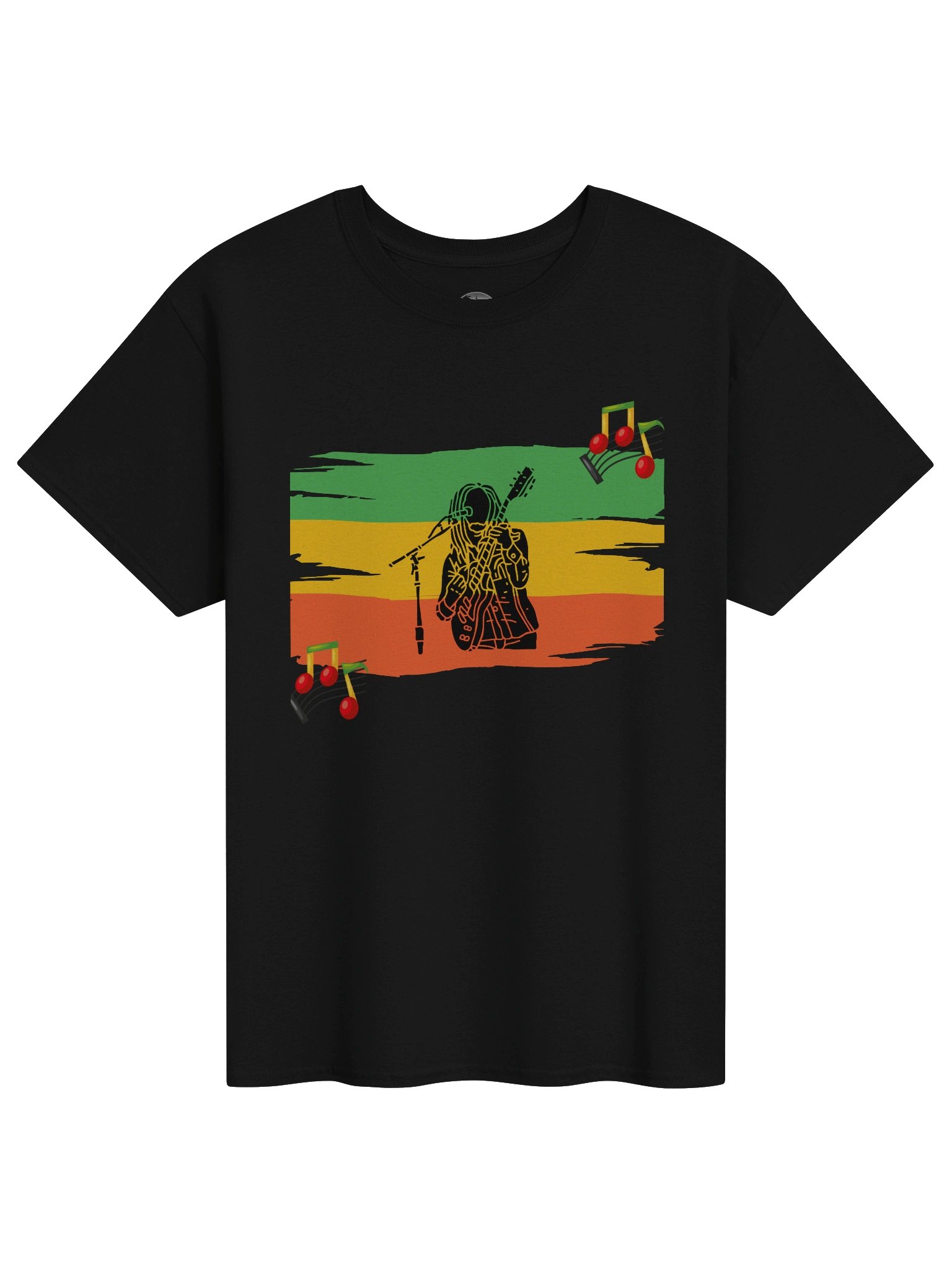 Edgy Guitarist Graphic Art Tee product image (1)