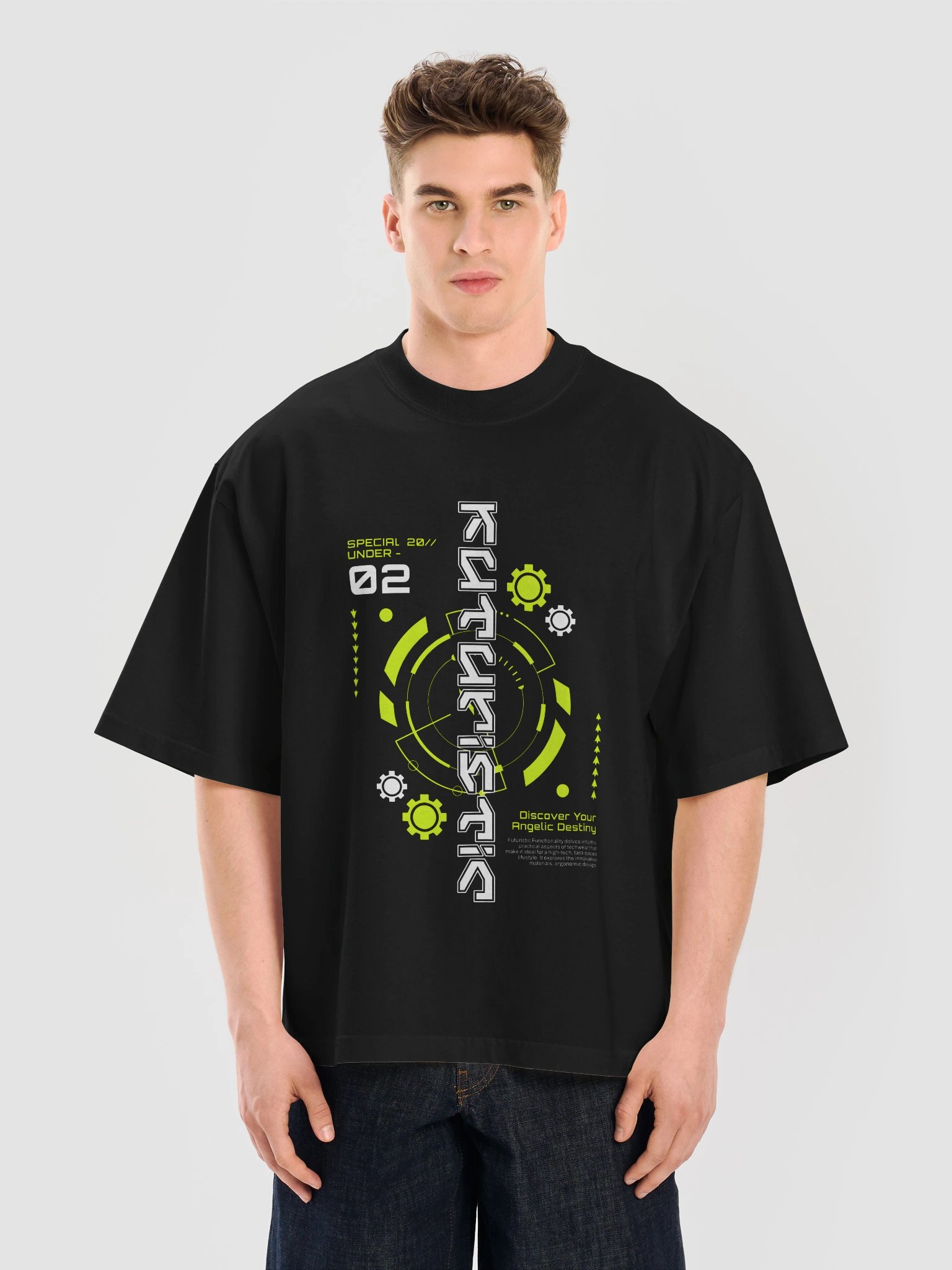 Cyberpunk Graphic Oversized T-Shirt product image (5)