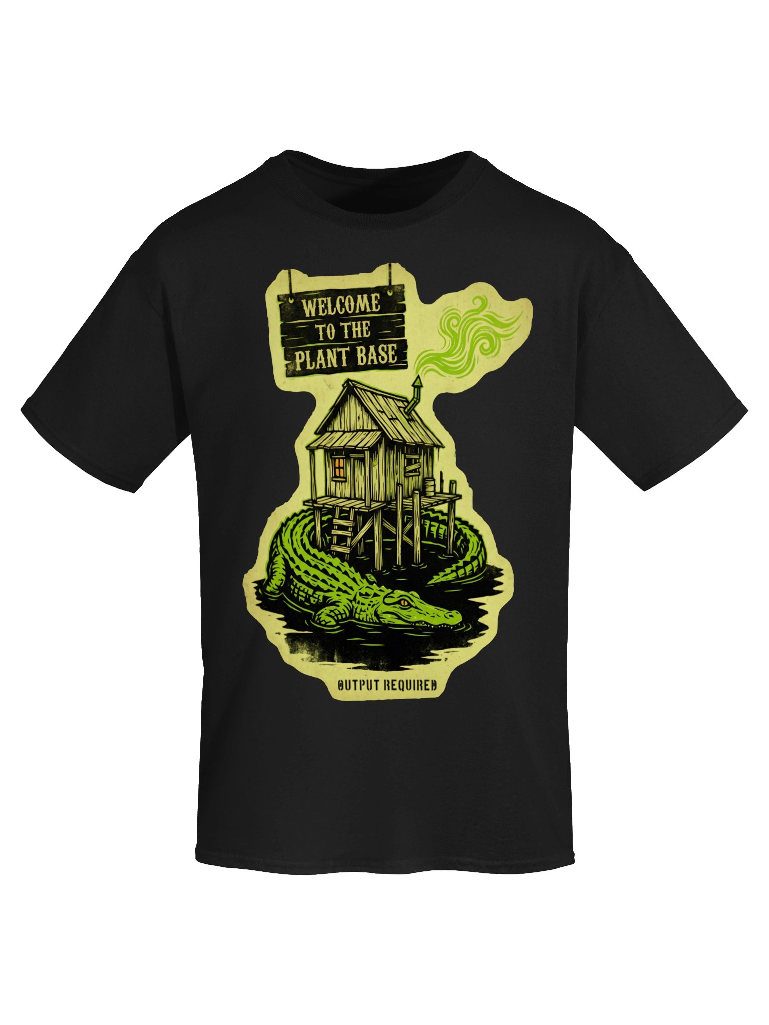 Welcome To The Plant Base Bayou Alligator Swamp Shack Louisiana T-Shirt product image (5)