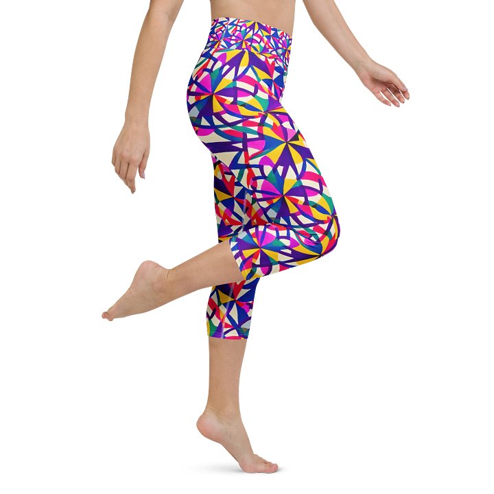 Ranbow Shapes Capri Leggings product image (1)