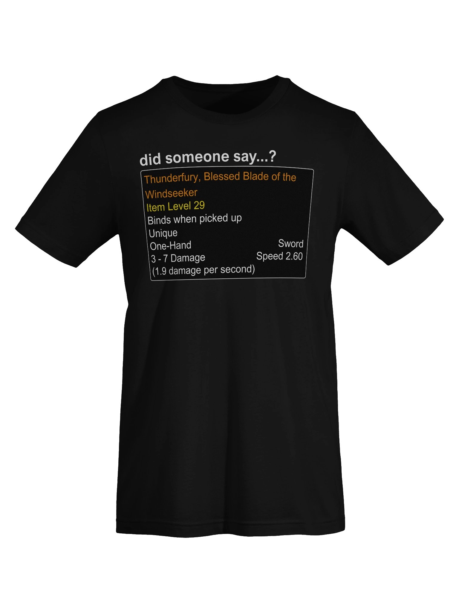Thunderfury T-Shirt product image (7)