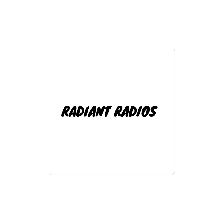 Radiant Radios TEXT Die-Cut Magnets product image (2)