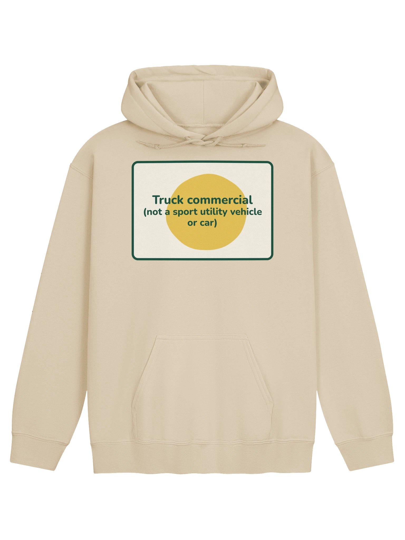 Truck commercial hoodie (sand) product image (1)