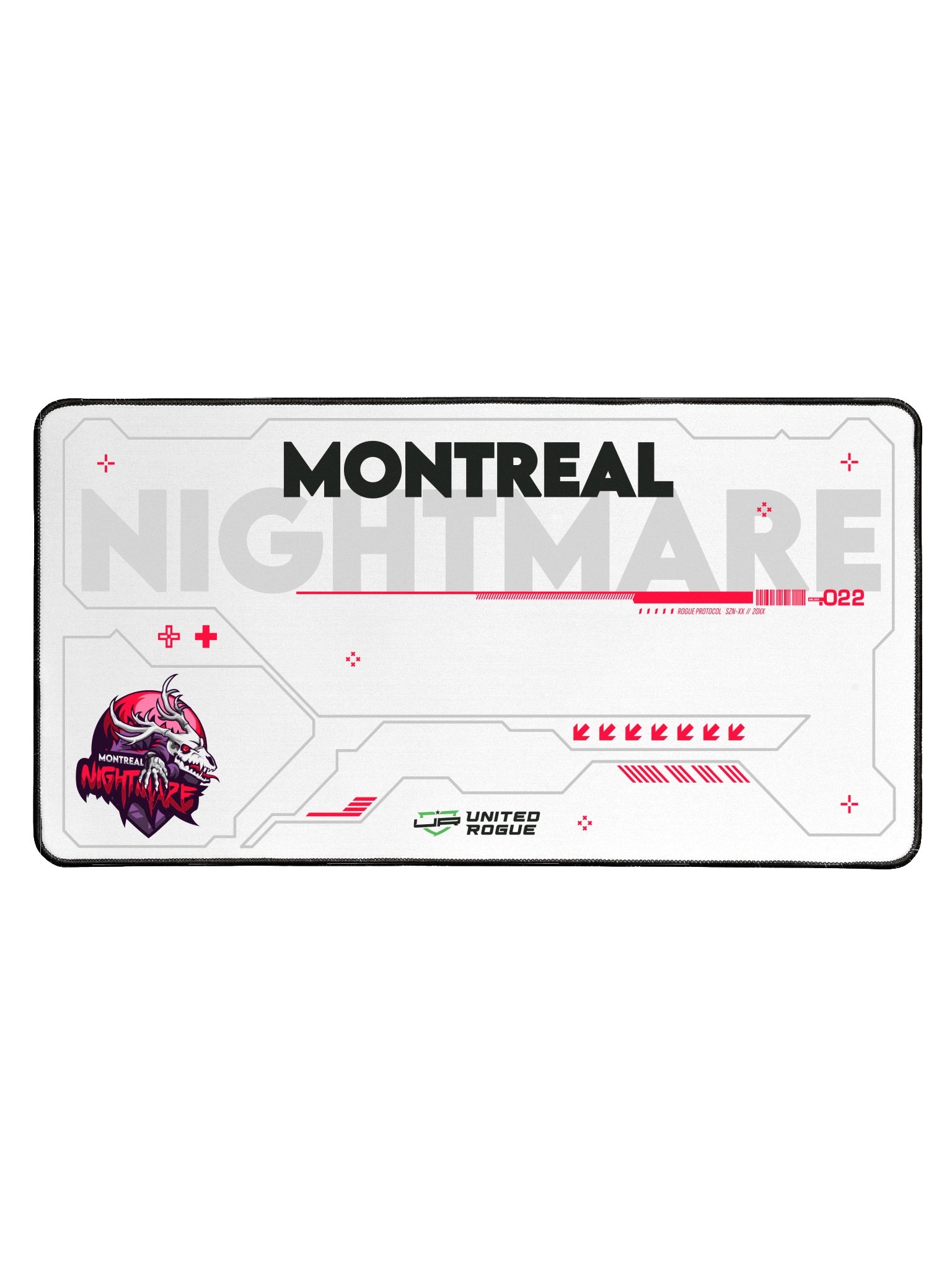 Montreal Nightmare White Desk Mat product image (1)