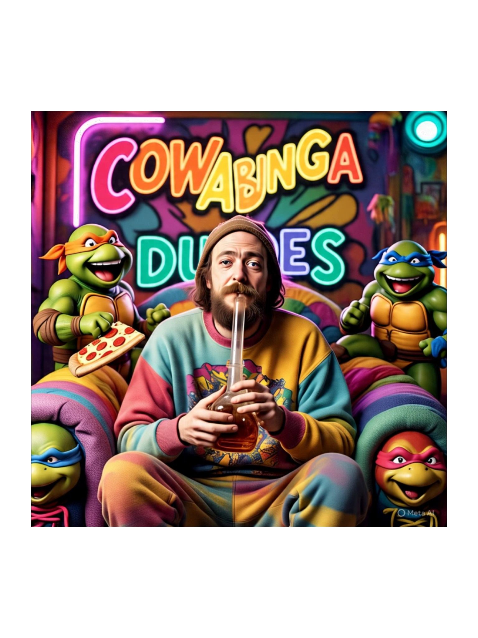 Cowabunga Kiss Cut Stickers product image (2)