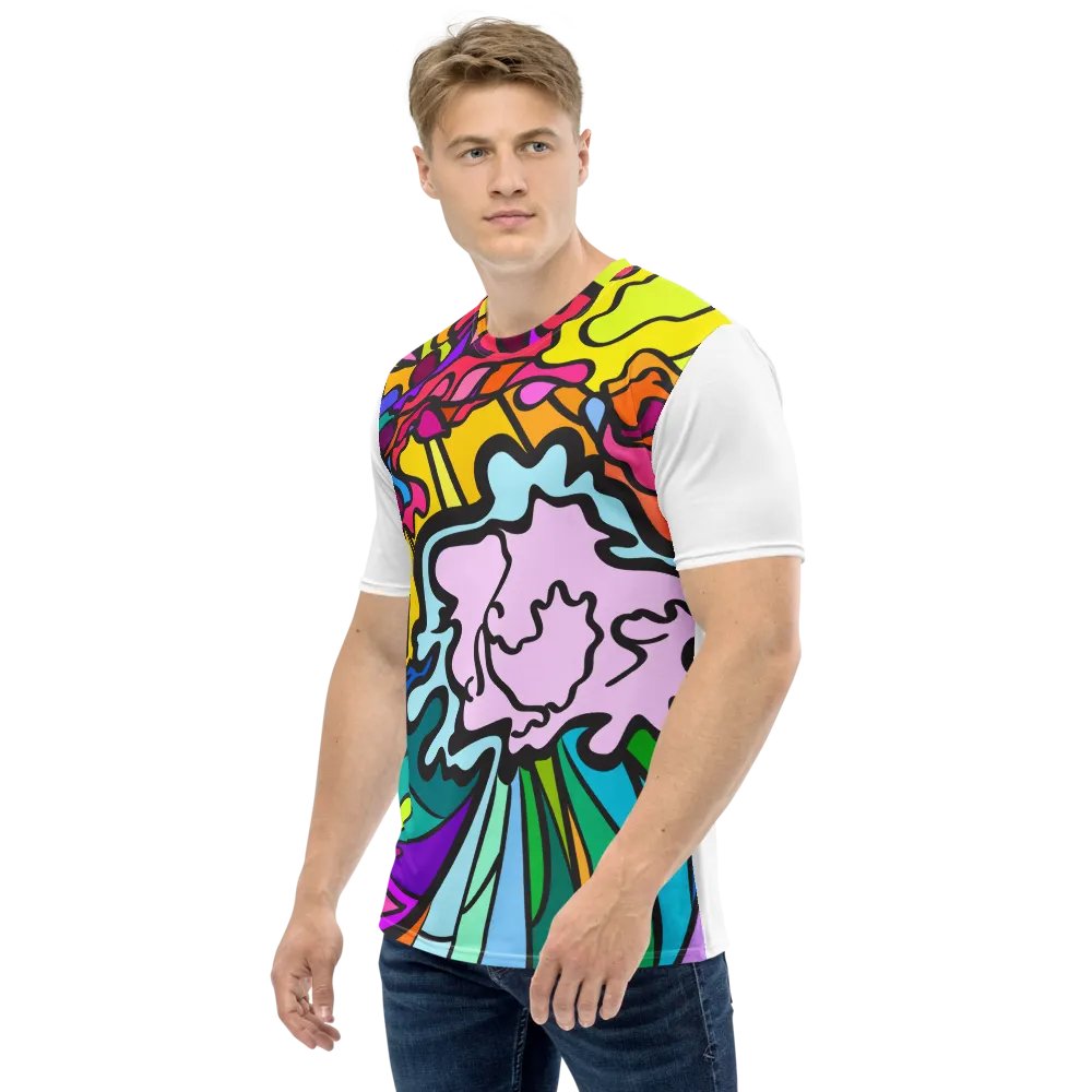 Chaos Wave All-Over Print T-Shirt - Wave at Sunset product image (3)