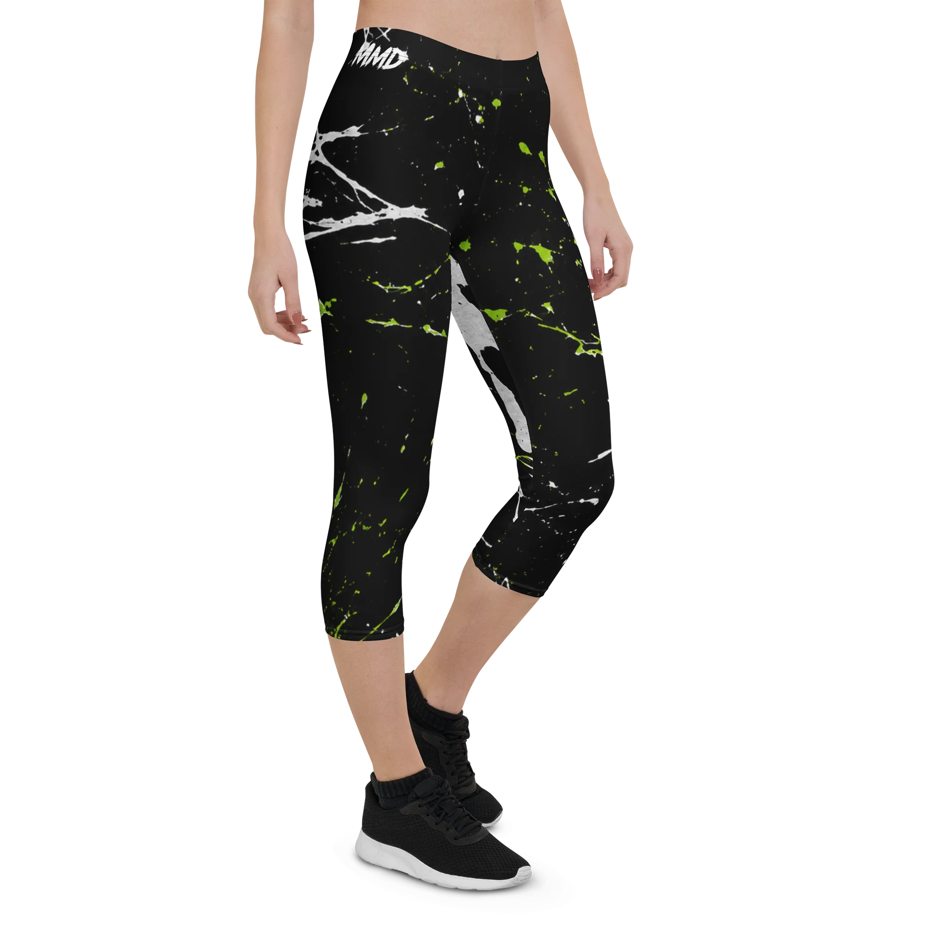 Neon Splatter Capri Leggings product image (6)