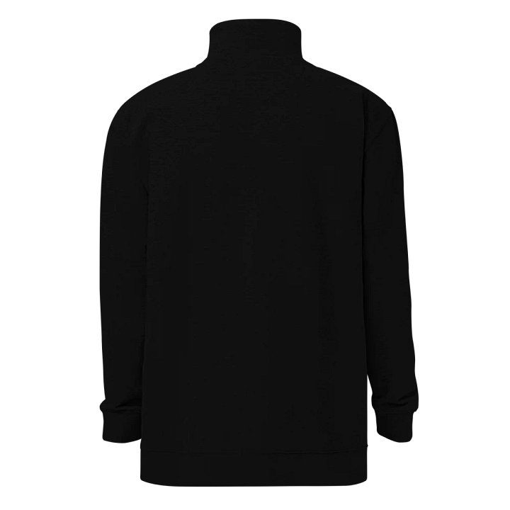 3/4 Zip-Up | Black with Embroidered White Logo product image (2)