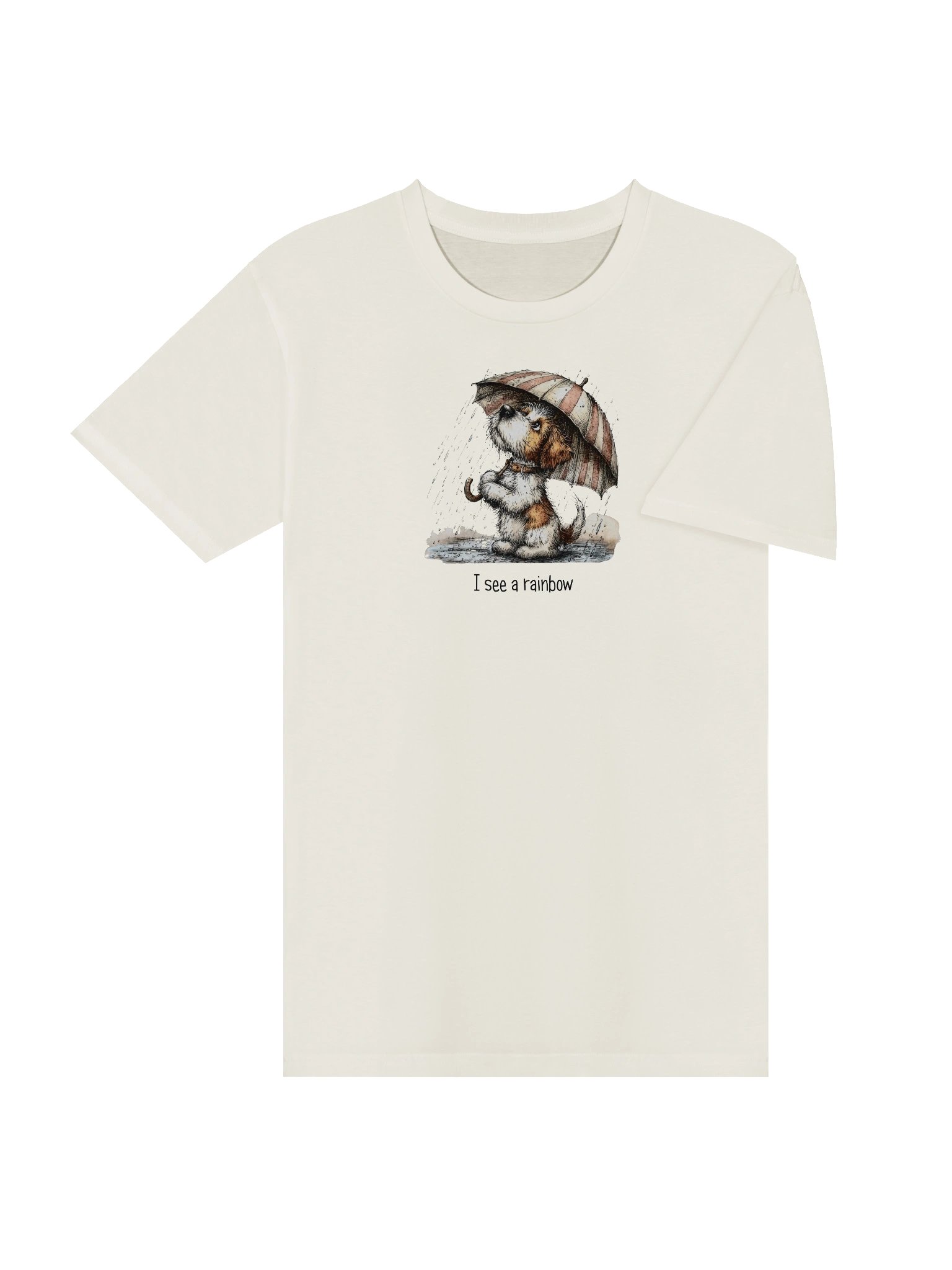 Whimsical Puppy Umbrella T-Shirt product image (4)