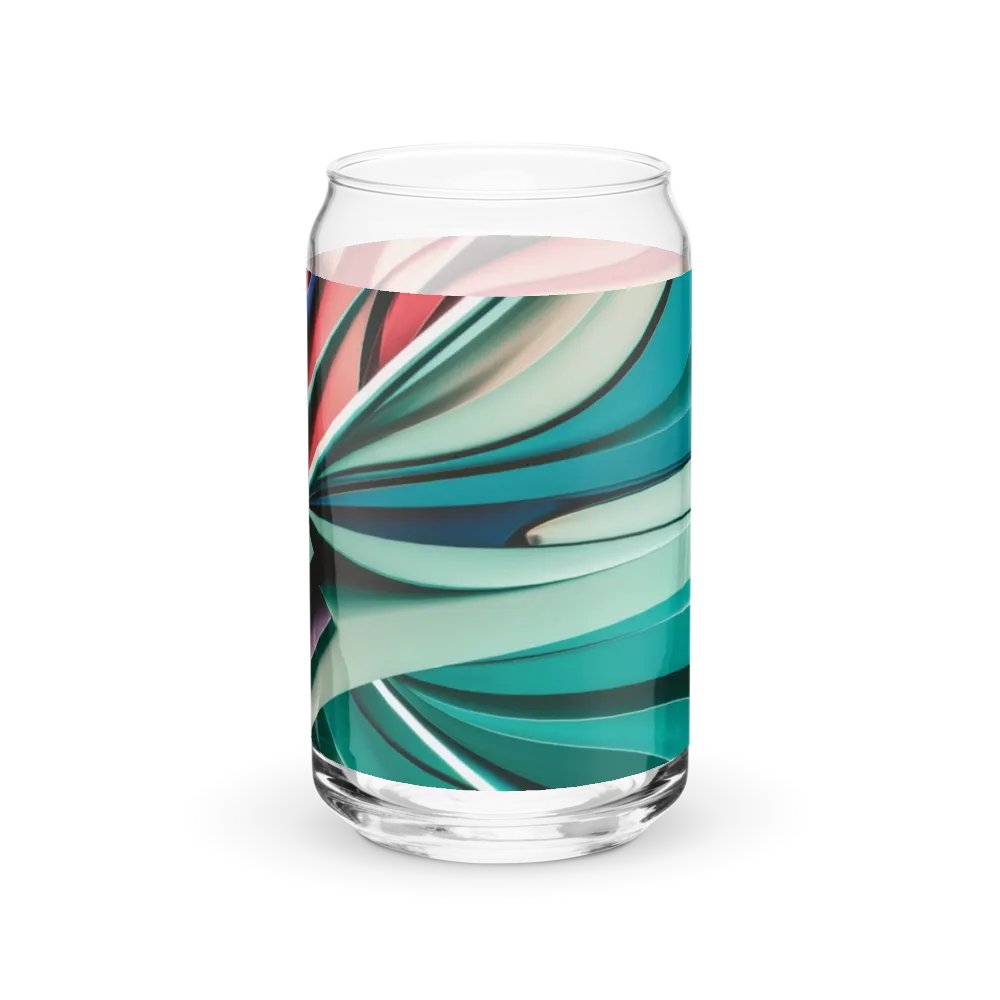 Graphic Grove Can-Shaped Glass - Vibrant Geometric Design, 16oz product image (10)
