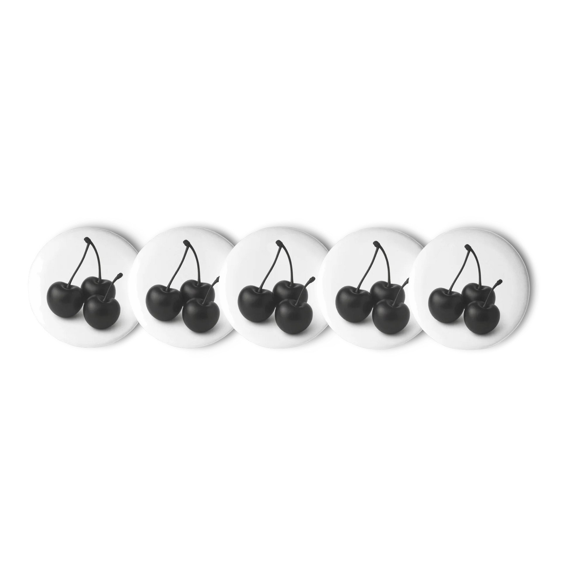 Black Cherries Cherry Pin Buttons Set product image (1)