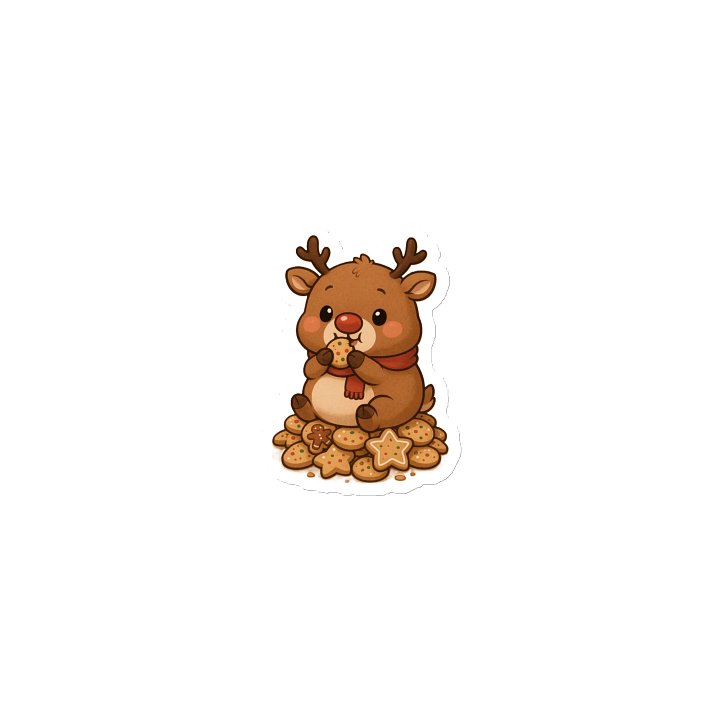 Rudolph the Cute Fat-Ass Reindeer Magnet product image (1)