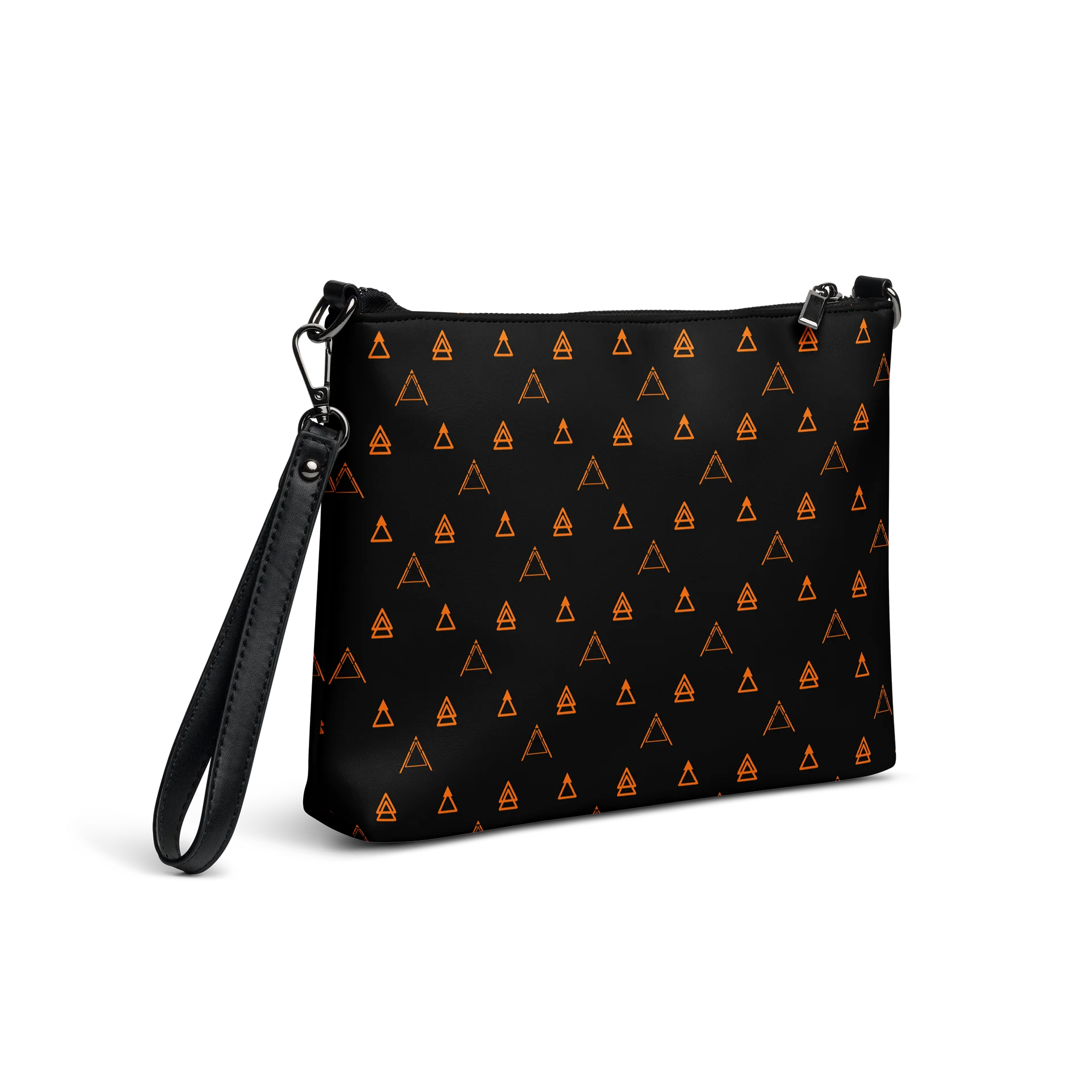 Black Geometric Faux Leather Clutch Bag product image (5)