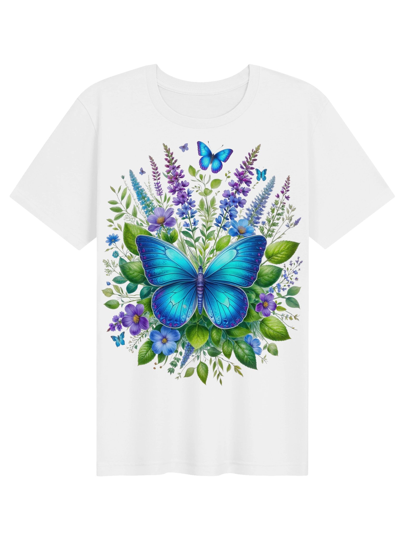 Blue Butterfly Bloom Tee product image (1)