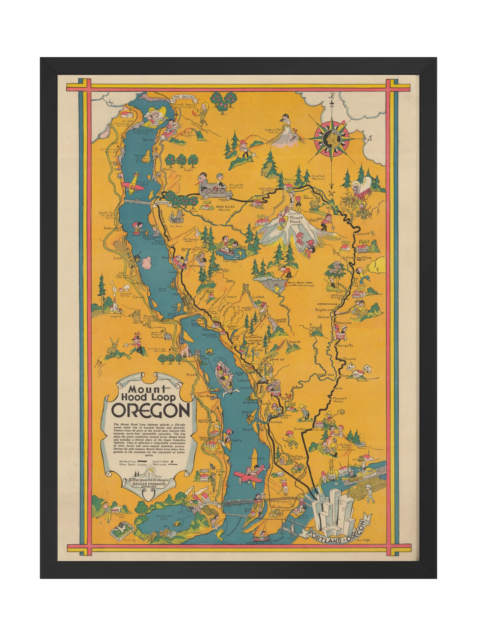 Mount Hood Loop Framed Print product image (1)