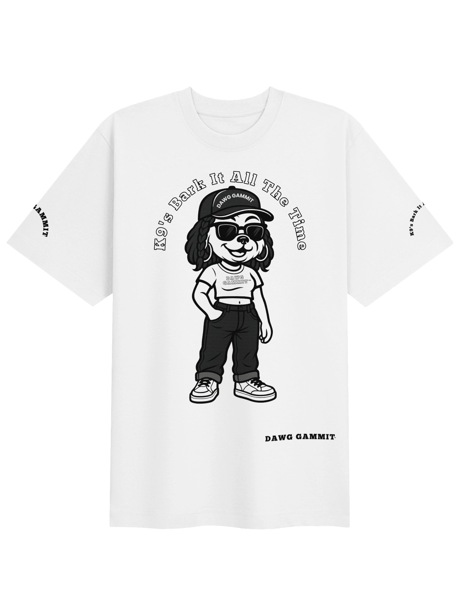 DAWG GAMMIT Female Yorkshire Terrier Heavy T-shirt product image (1)