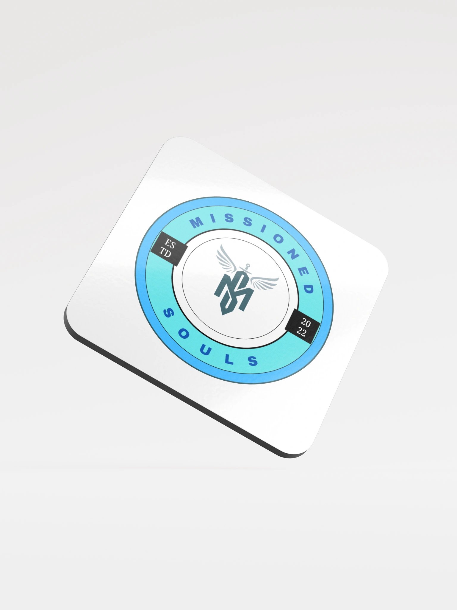 Missioned Souls Emblem Glossy Cork Coaster product image (1)