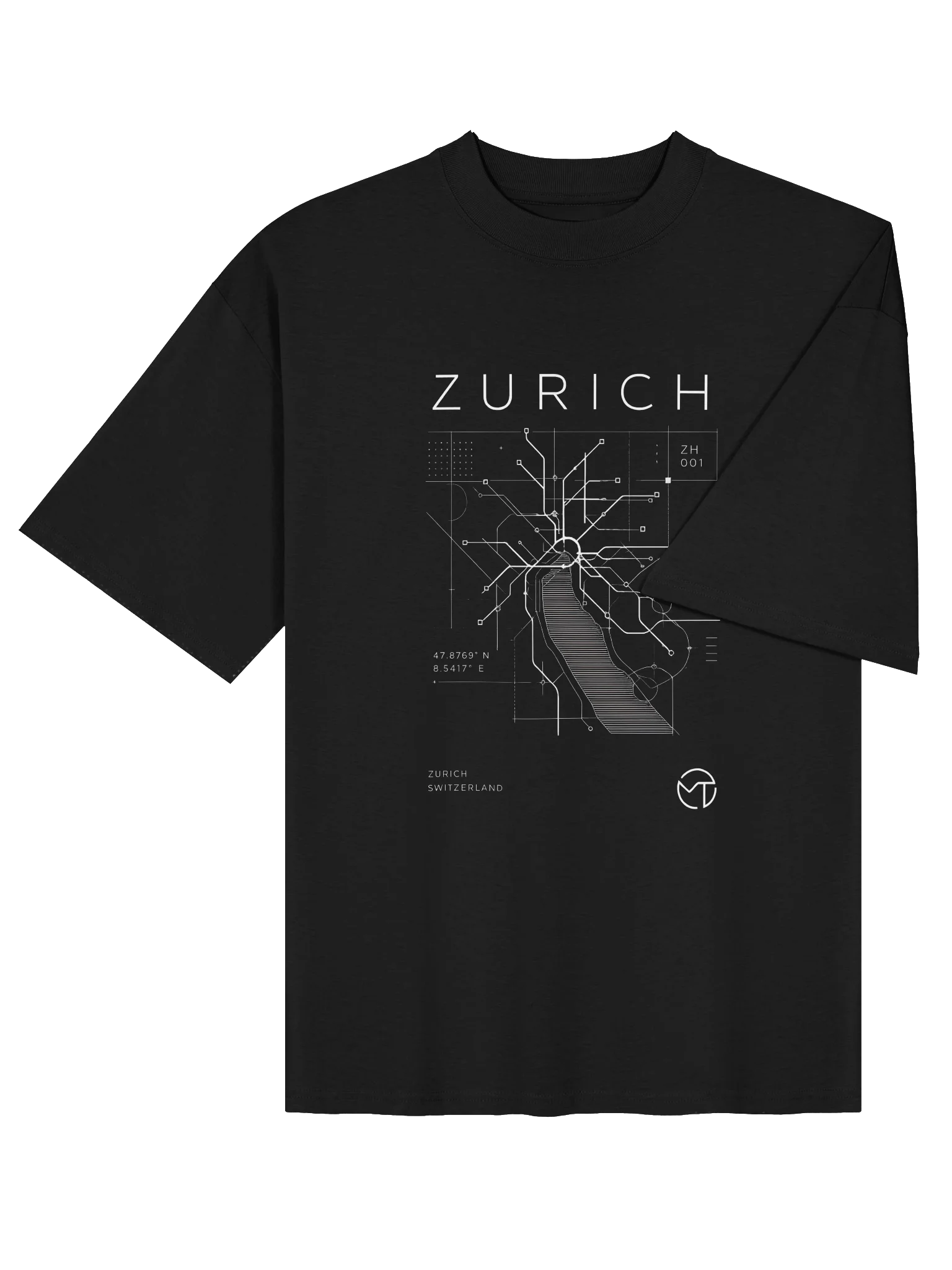 ZURICH Transit Lines Tee – Premium Swiss Transit Graphic T-Shirt product image (7)