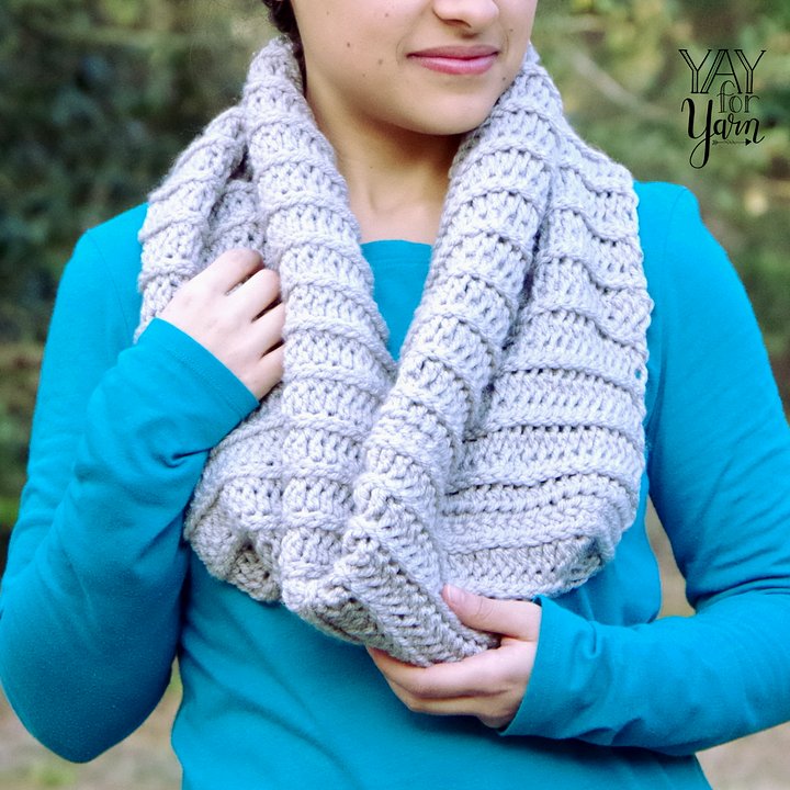 Knit-Look Crochet Cowl - PDF Crochet Pattern & Video Tutorial product image (2)