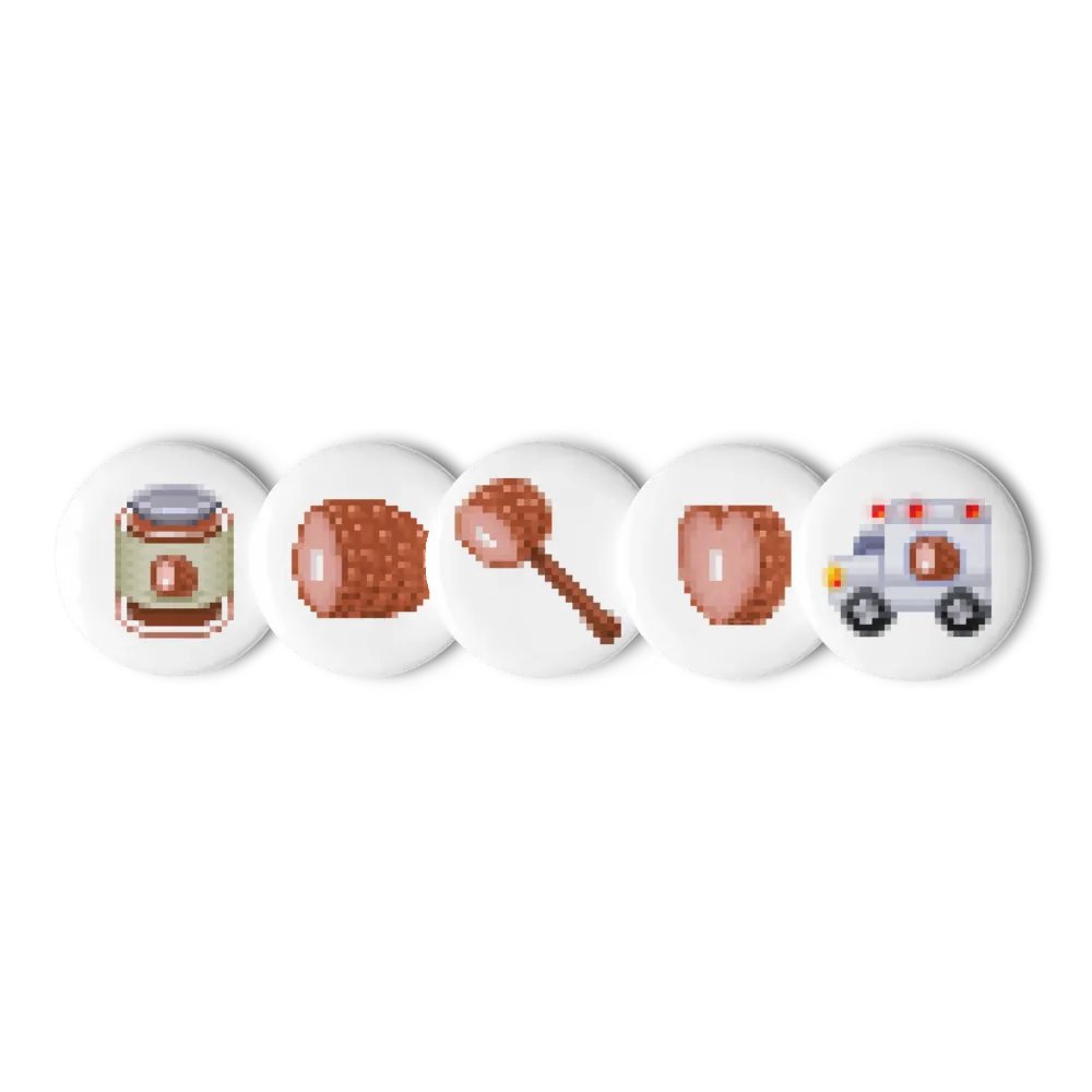Ham Emoji Buttons (Set 2) product image (2)