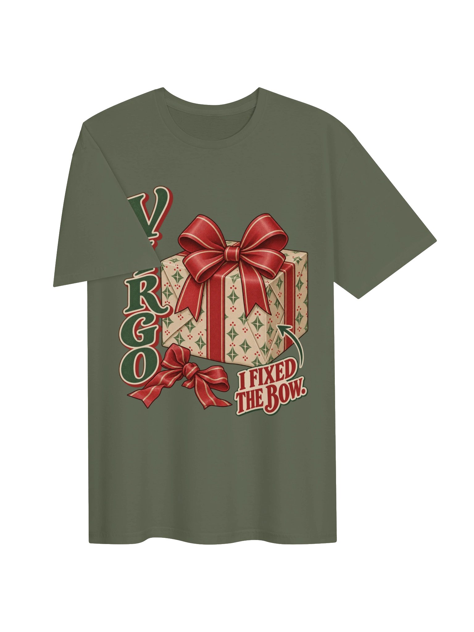 Virgo I Fixed the Bow Christmas T-Shirt product image (3)