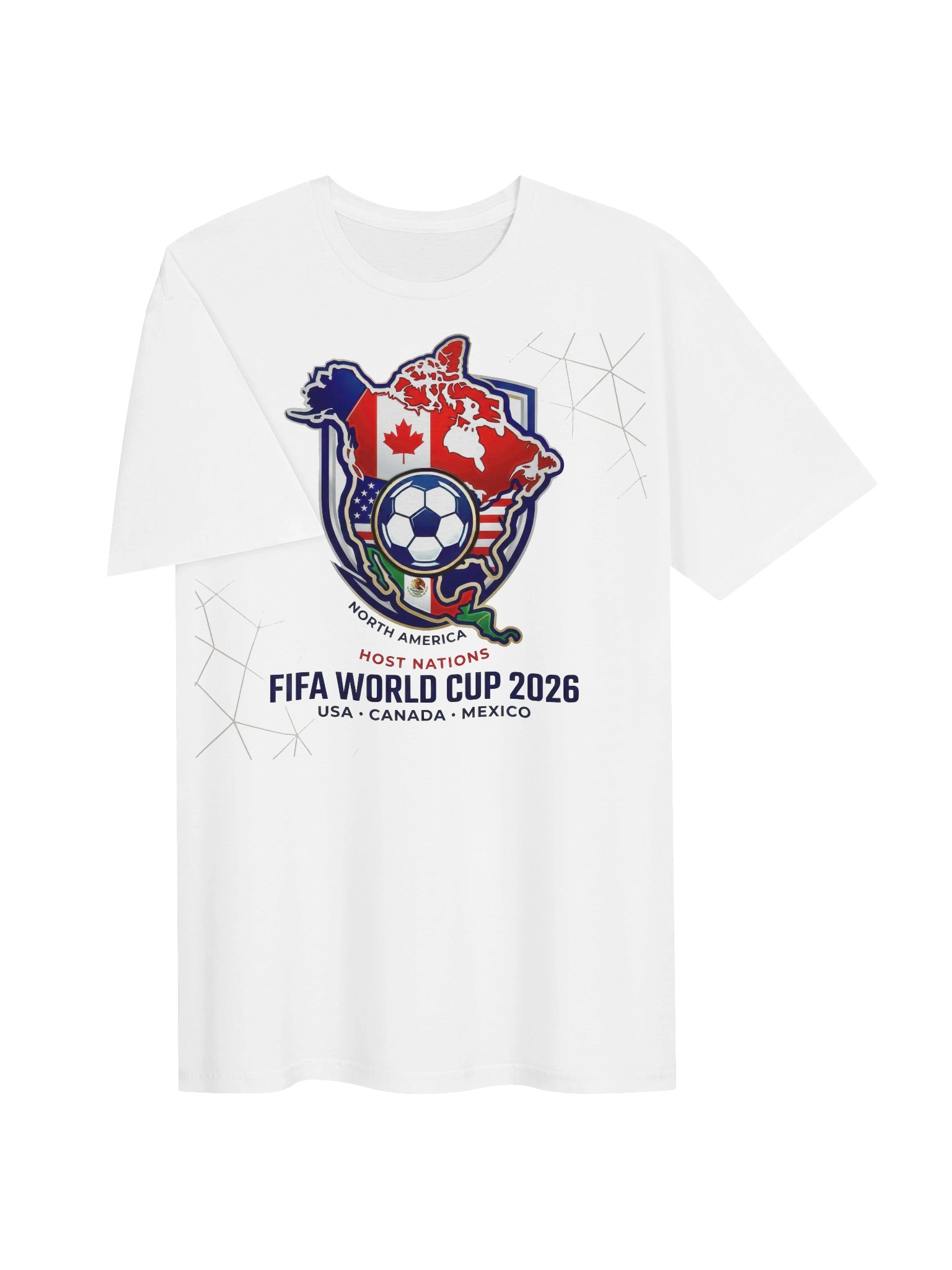 World Cup 2026 North America Map Graphic Tee product image (4)