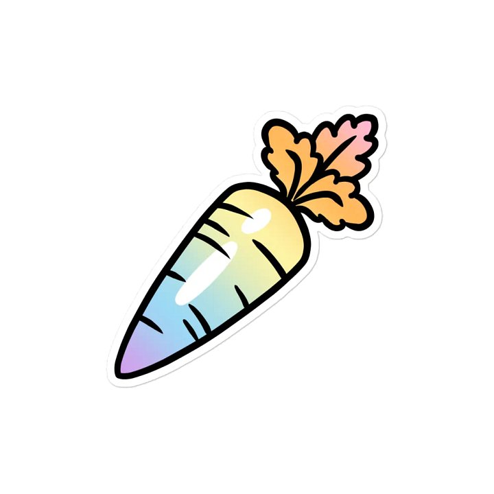 Rainbow Carrot Magnet product image (2)