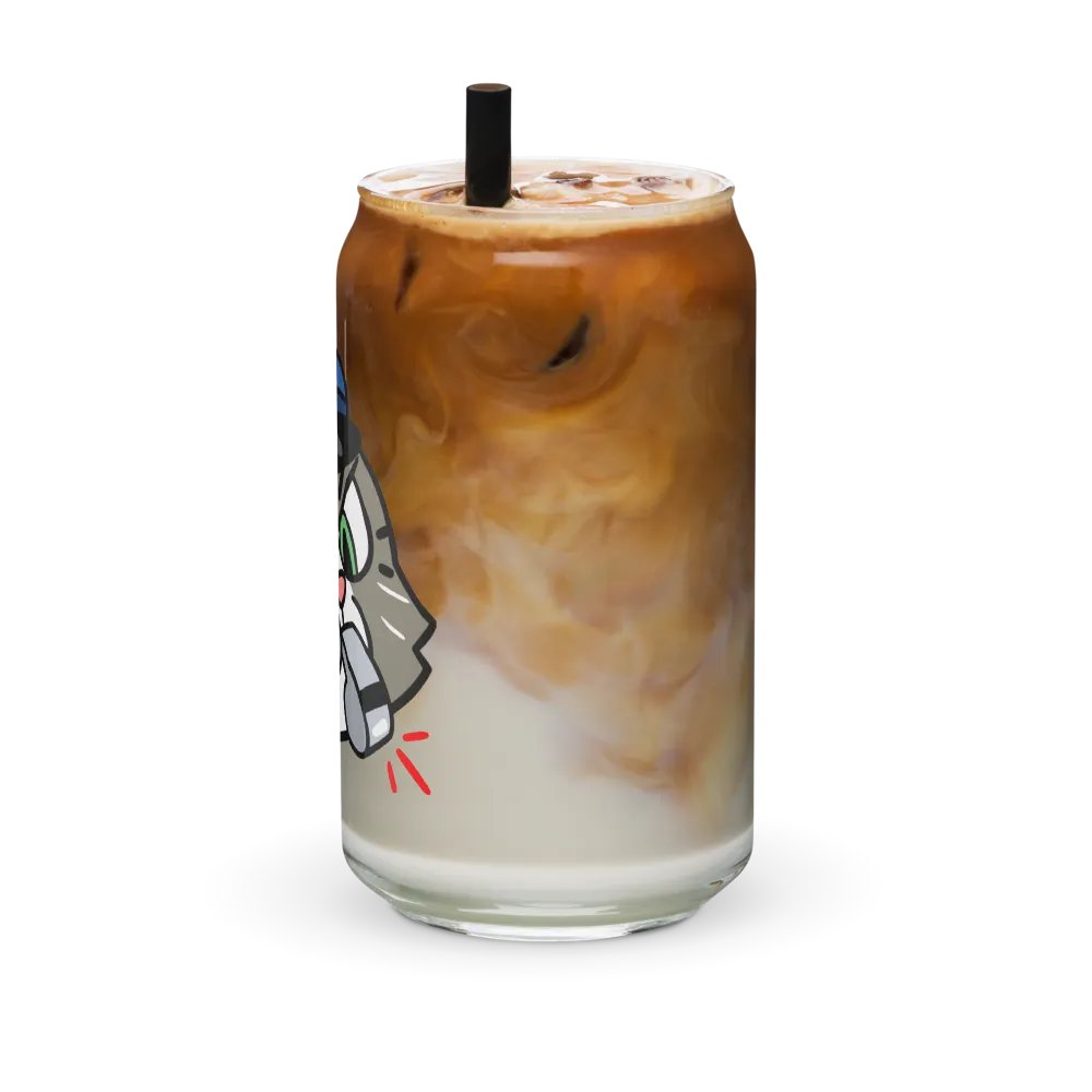 Officer Kitty Cat Can-Shaped Glass product image (42)