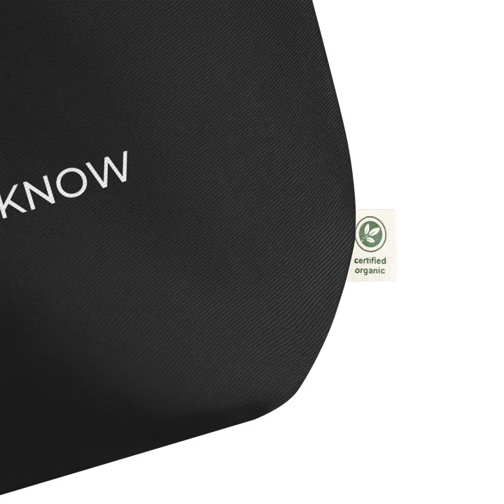 Psalm 46:10 Be still and know that I am God Organic Cotton Tote product image (2)