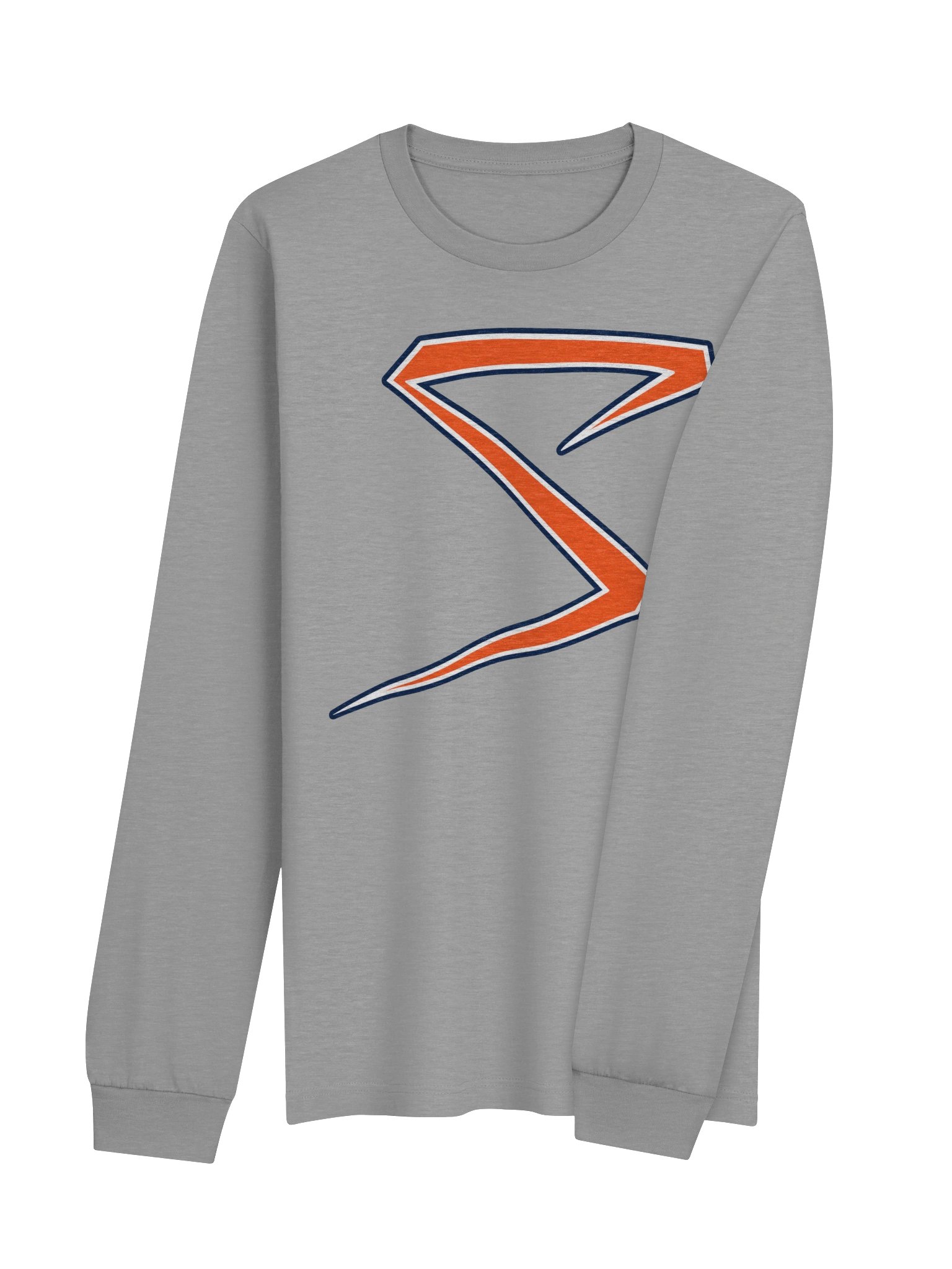 Midwest Sluggers S-Logo-Orange Unisex Long Sleeve Tee product image (4)