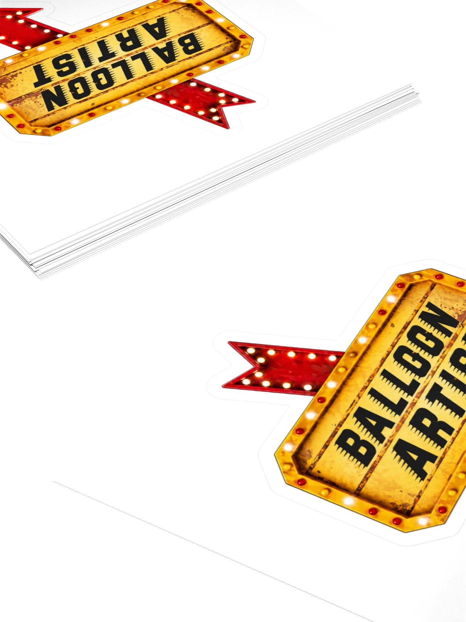 Balloon Artist Showtime Kiss Cut Sticker product image (4)