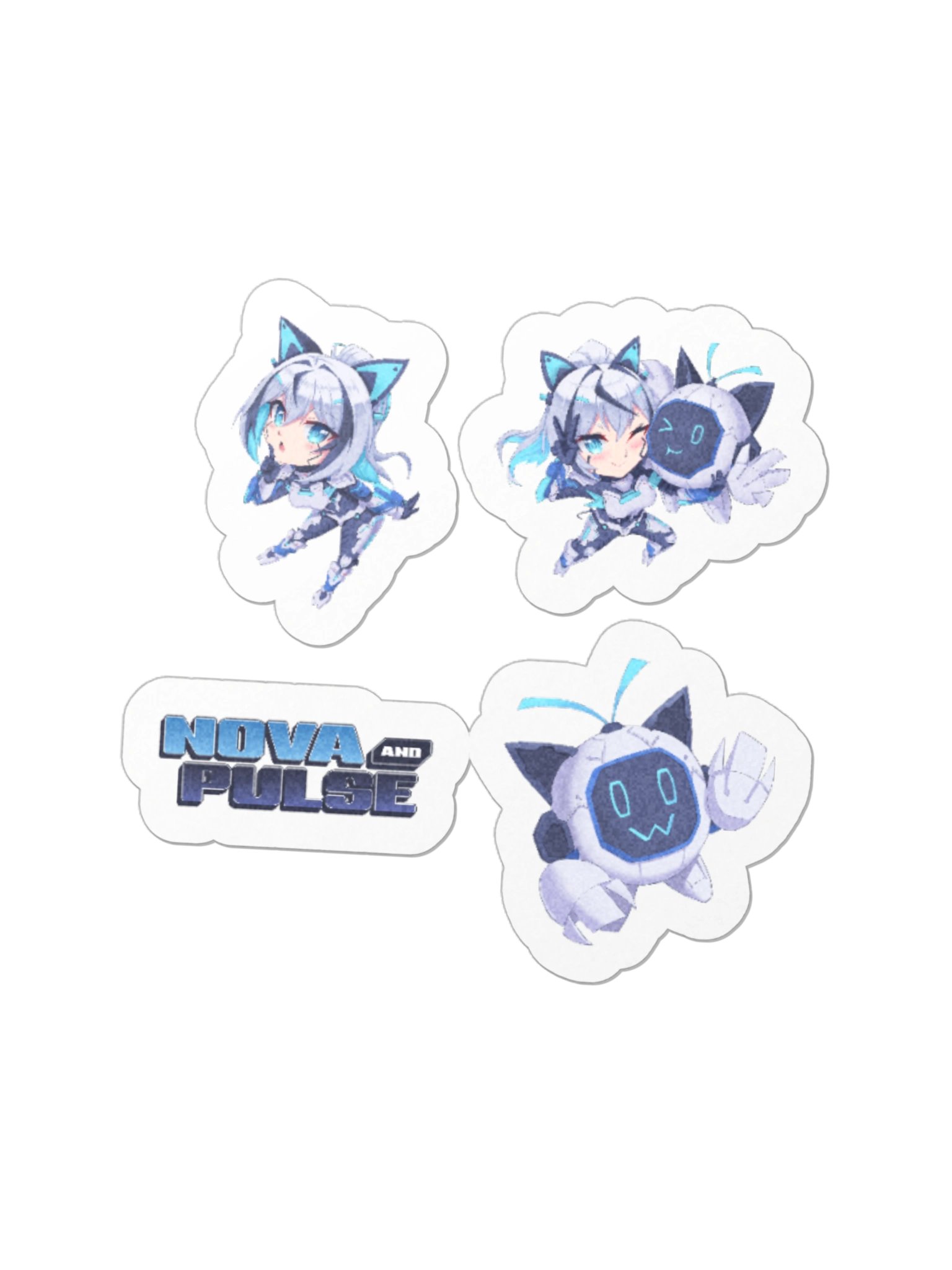 Sticker Sheet 1 - Chibi + Logo product image (1)