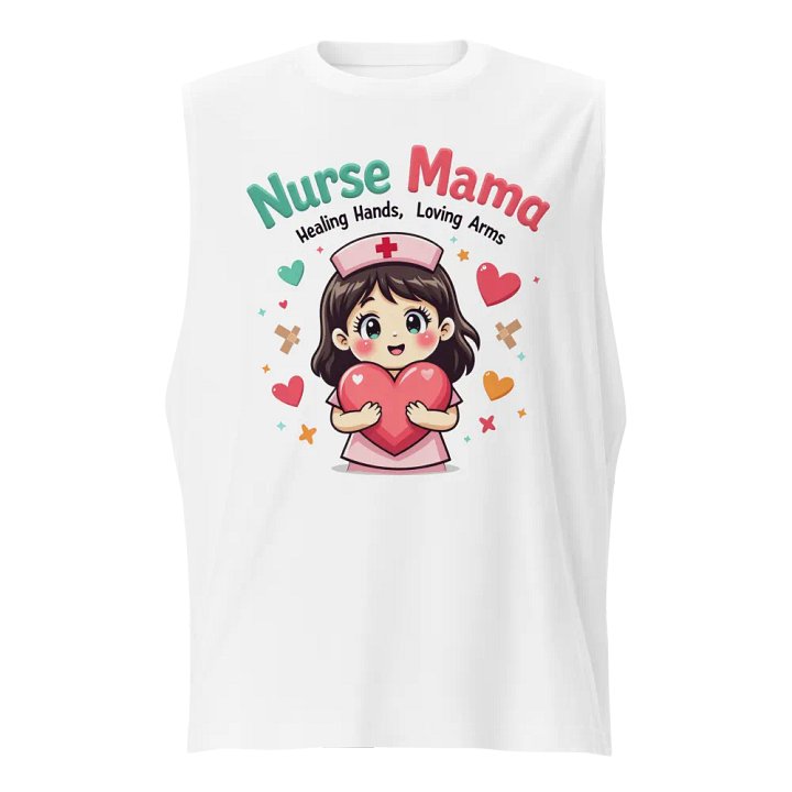 Nurse Mama Heart Muscle Tank product image (1)