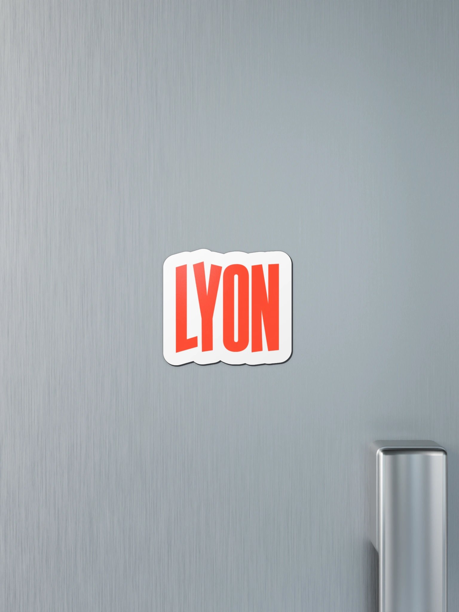 LYON Red-Orange Die-Cut Magnet product image (12)