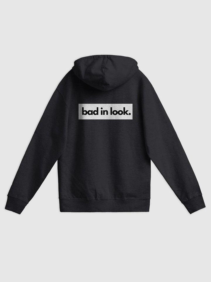bad in look. Black Zipper Hoodie product image (1)