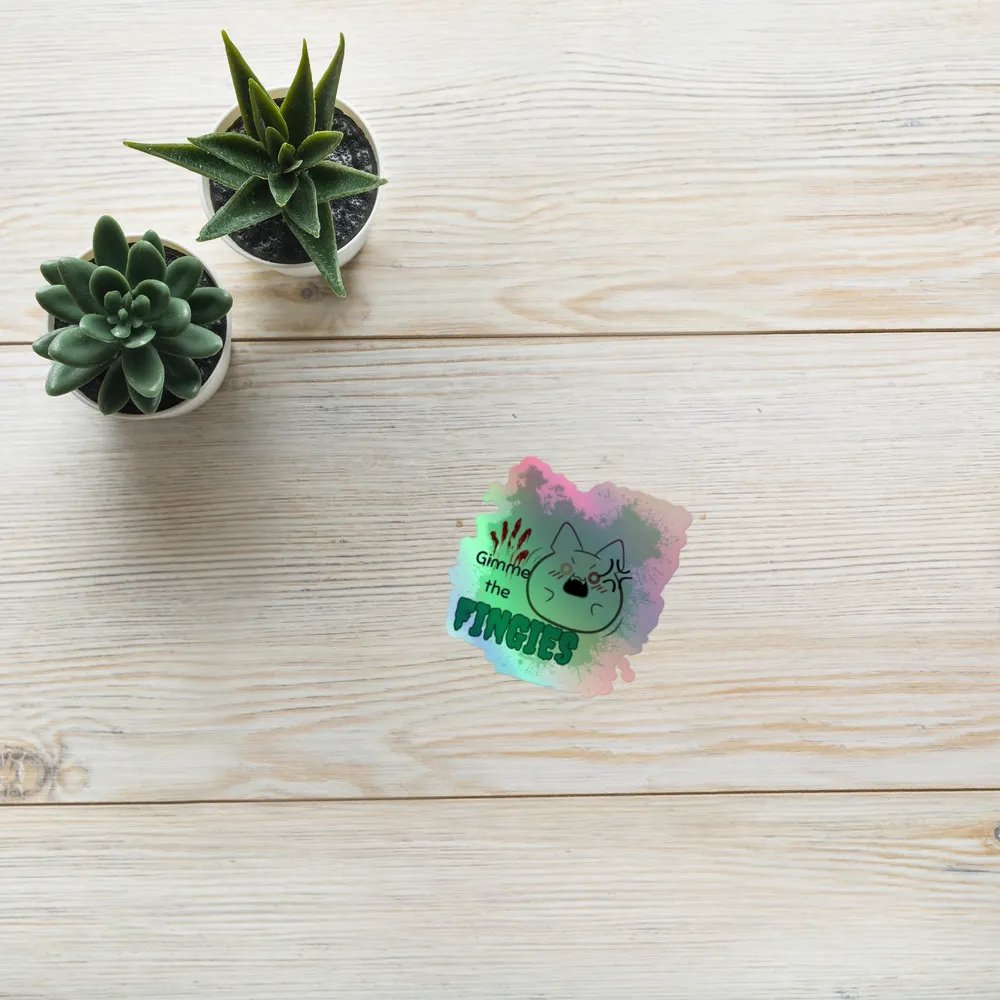 Gimme the Fingies Holo Sticker Pack product image (8)