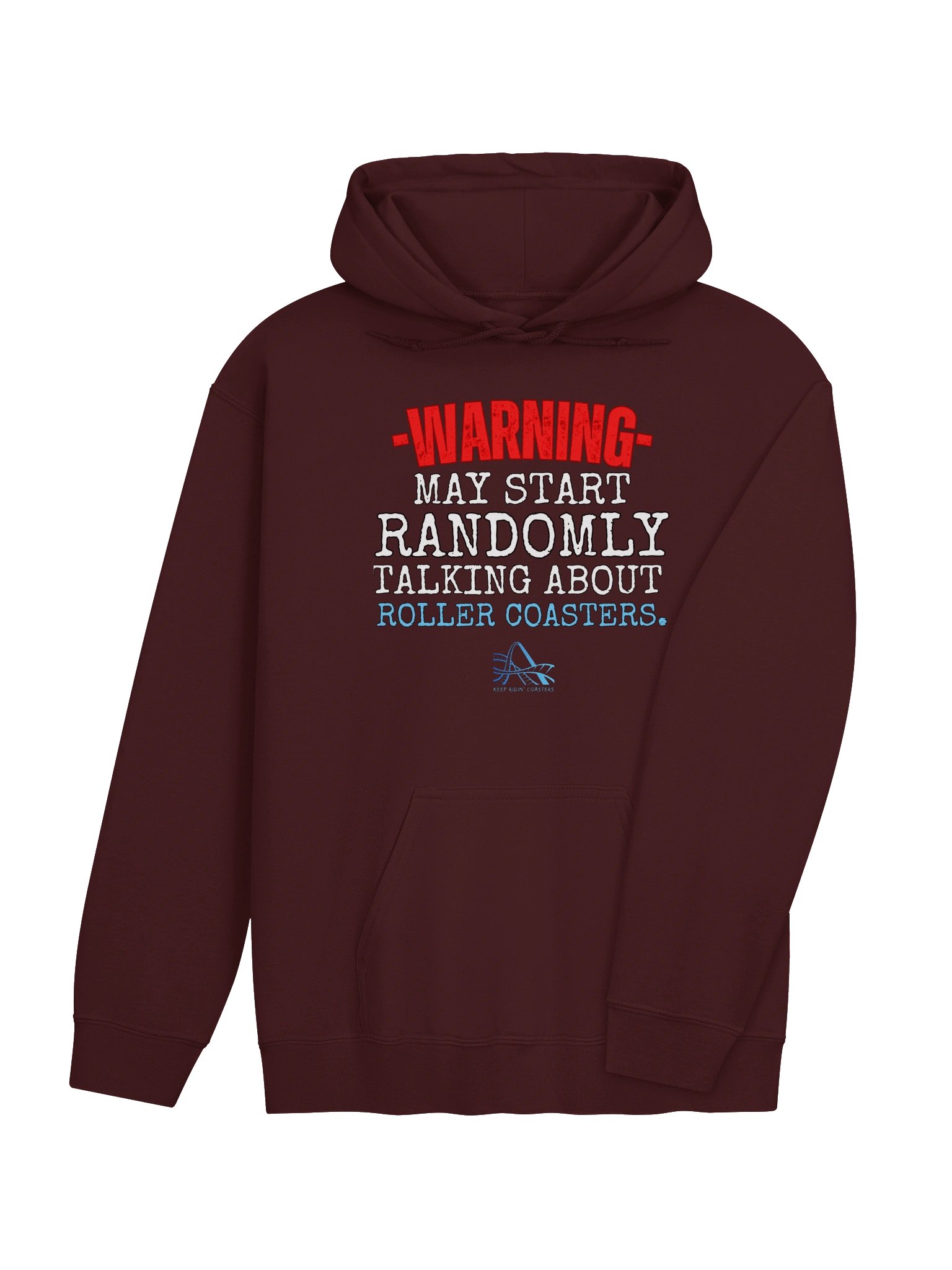 Warning May Talk About Roller Coasters Hoodie product image (4)