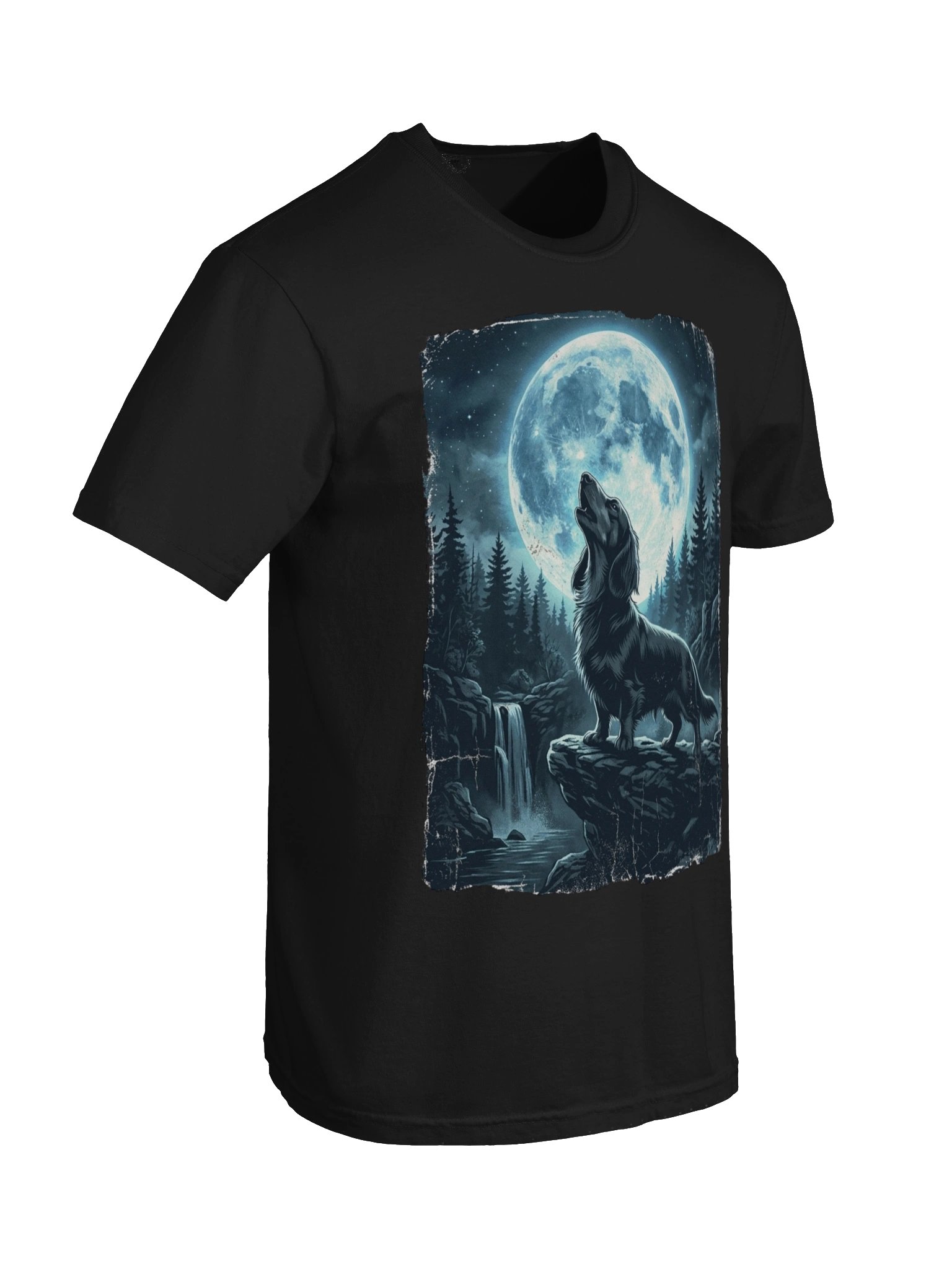 Howling Dachshund Moon T-Shirt - Funny Wiener Dog Wolf Pack Shirt product image (6)