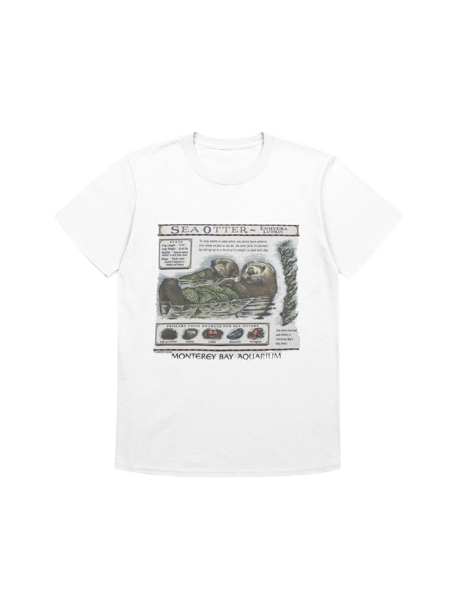 Sea Otter Monterey Bay Aquarium T-shirt product image (1)