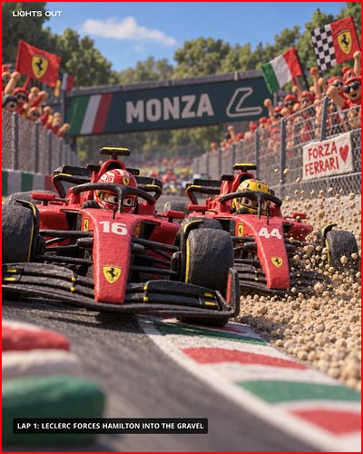 Monza race recap - claymation style 

#f1 #ferrari #antonelli #leclerc #monza