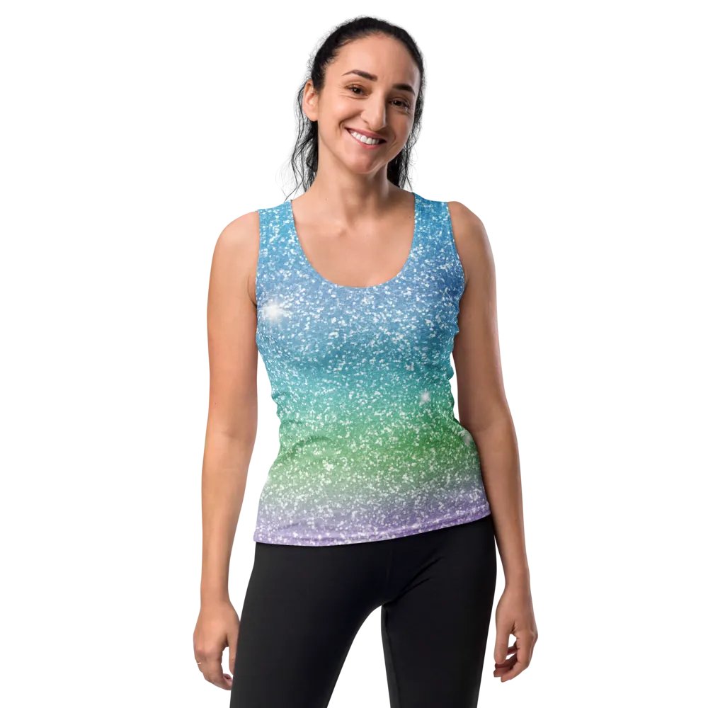 Glitter Unicorn Texture Design Tank Top (7) product image (10)