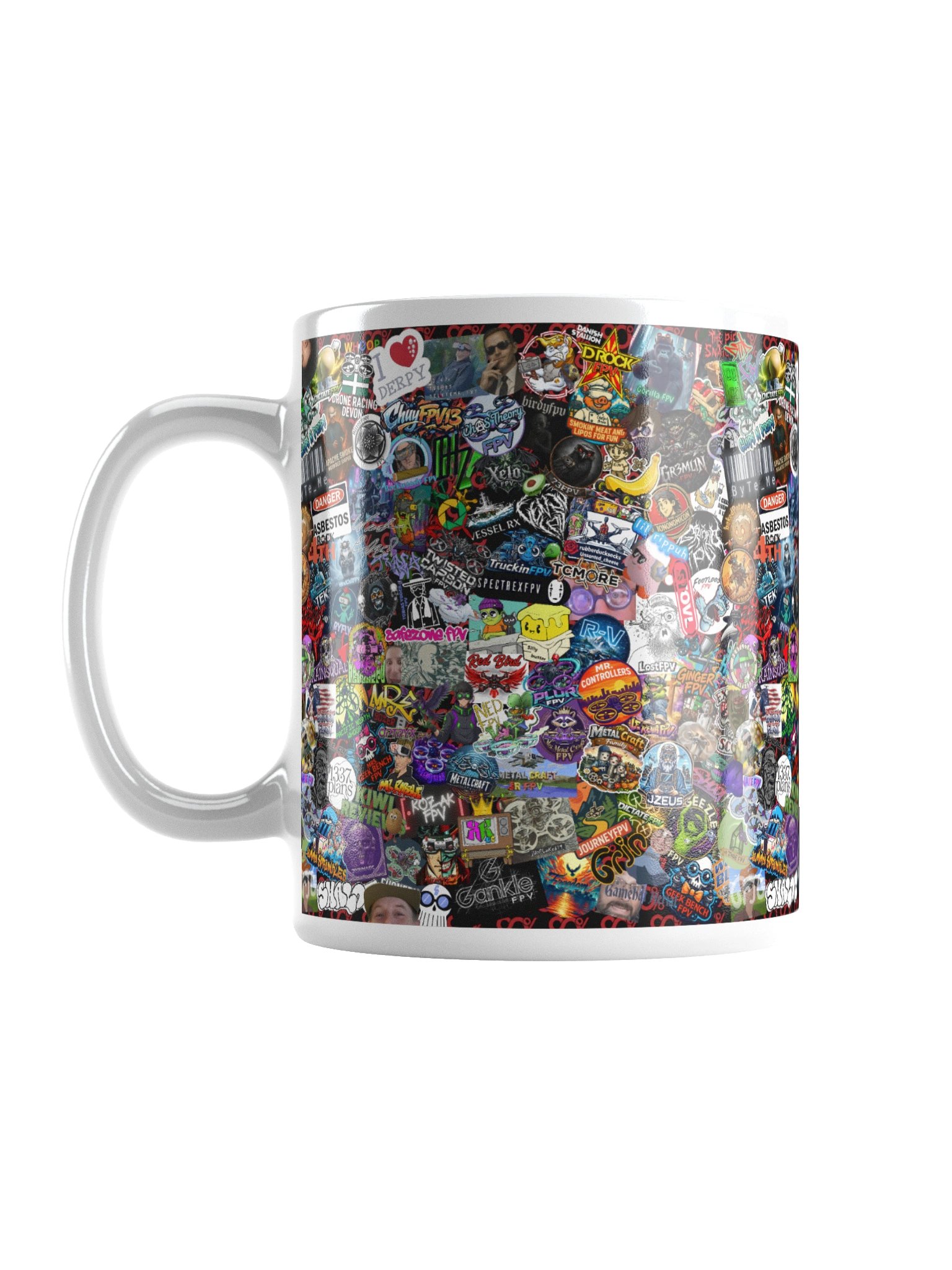 2026 Sticker Bomb Mug (White) product image (1)