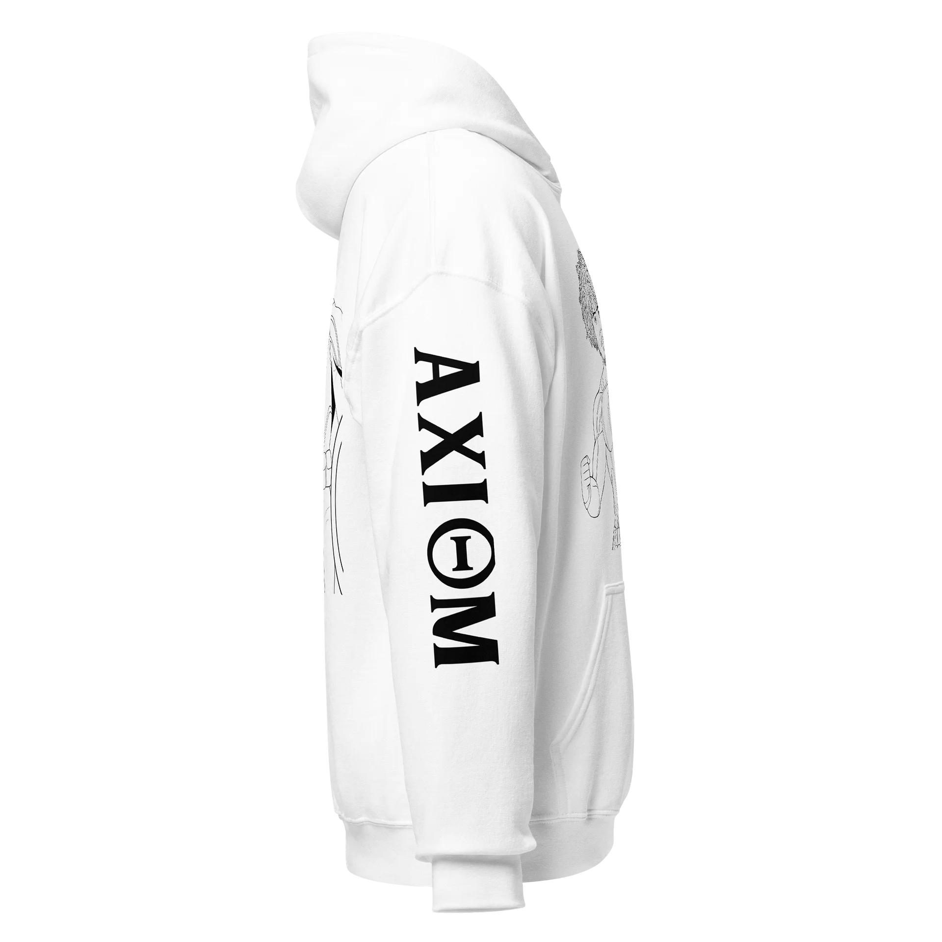 Axiom 2 faced B&W Hoodie product image (4)