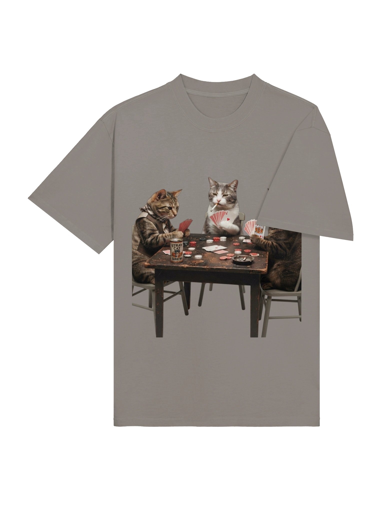 Funny Cats Playing Poker T-Shirt product image (16)